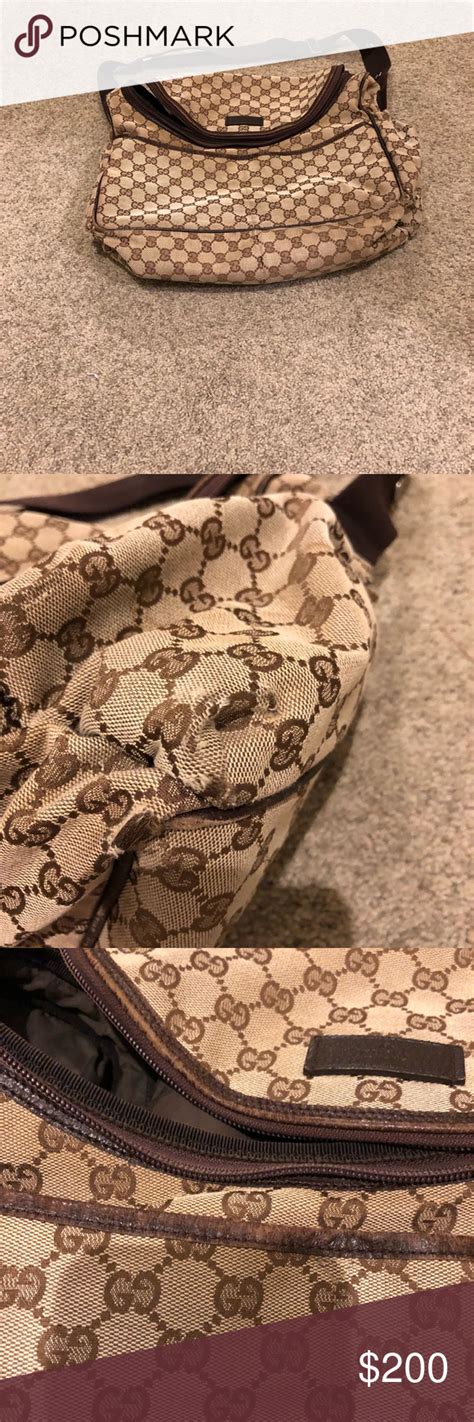 used gucci baby bag